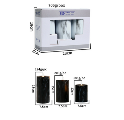 Bougie LED à effet flamme – Embrassez la chaleur des flammes vacillantes pour une atmosphère chaleureuse