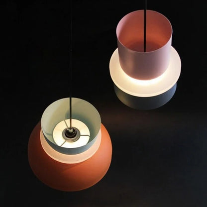 Luminaire Pendentif Macaron Nordic Élégant – Élégance Scandinave en Aluminium et Acrylique pour Votre Cuisine et Salon