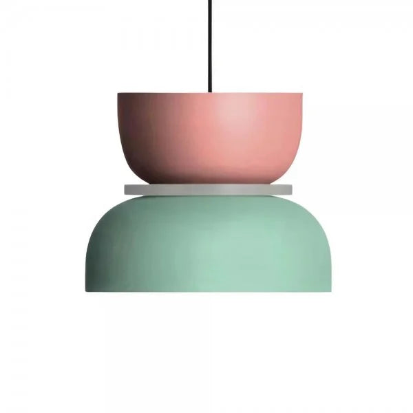 Luminaire Pendentif Macaron Nordic Élégant – Élégance Scandinave en Aluminium et Acrylique pour Votre Cuisine et Salon