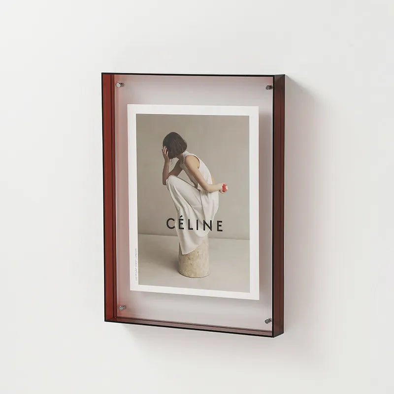 Chic Transparent Acrylic Photo Frame – Elegant and Vibrant Design