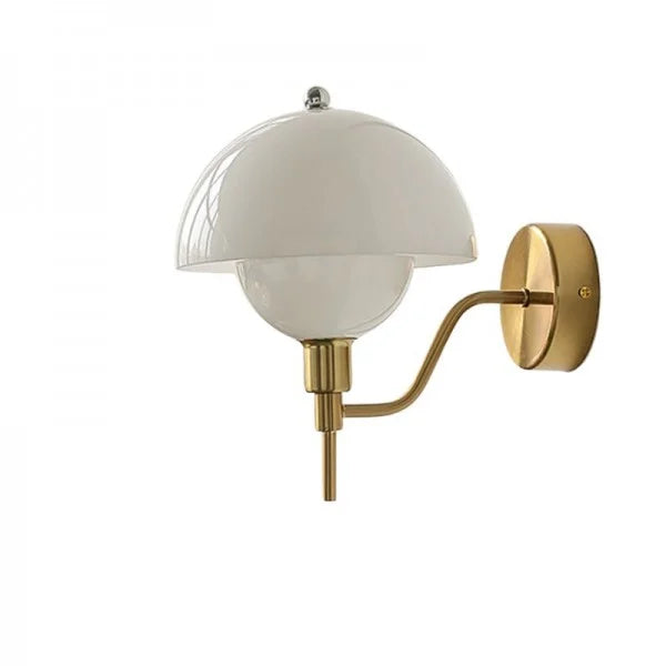 Mushroom Cream Wall Sconce – Embrace Natural Elegance with Comfortable Ambient Light