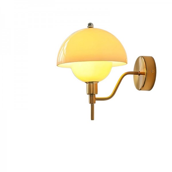 Mushroom Cream Wall Sconce – Embrace Natural Elegance with Comfortable Ambient Light