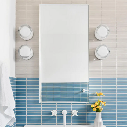 Applique murale ronde LED élégante – Ambiance chaude avec diffuseur en verre Mylk pour la décoration du salon et de la chambre à coucher