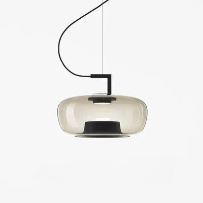 Modern Elegant LED Chandelier - Glass and Aluminum Design for Your Kitchen and Dining Room