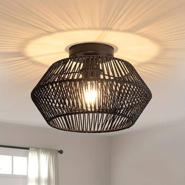 Charming Bohemian Pendant – Handcrafted Lighting for a Cozy and Eclectic Atmosphere
