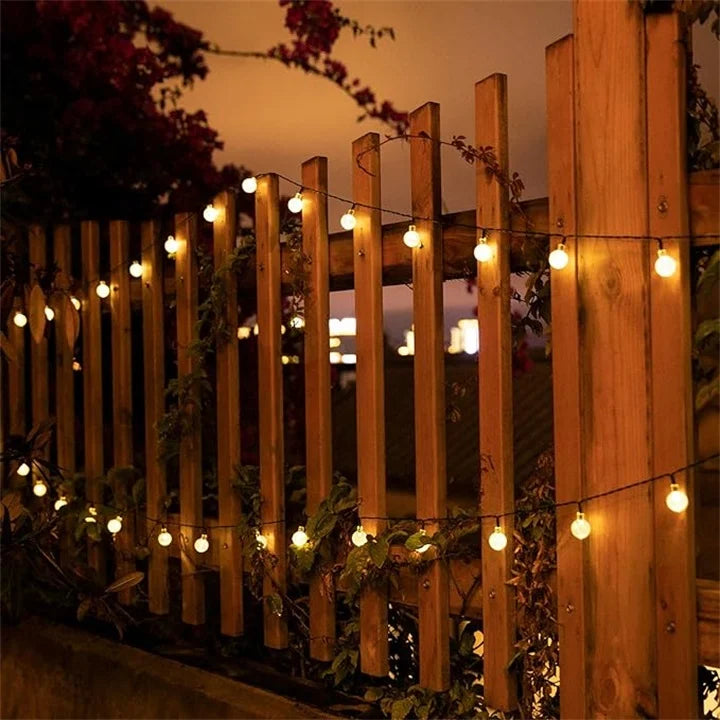 Lucières en guirlande LED solaires enchantées – Étanches et parfaites pour la décoration de jardin et de balcon