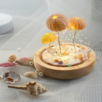 Applique Murale Urchin DIY Envoûtante – Ensemble d'Éclairage Créatif de Style Vintage