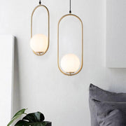Elegant and Chic Pendant – Contemporary Metal Design with a Dazzling Glass Case