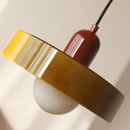 Suspension en verre Bauhaus élégante - Où la fonction moderne rencontre le minimalisme élégant