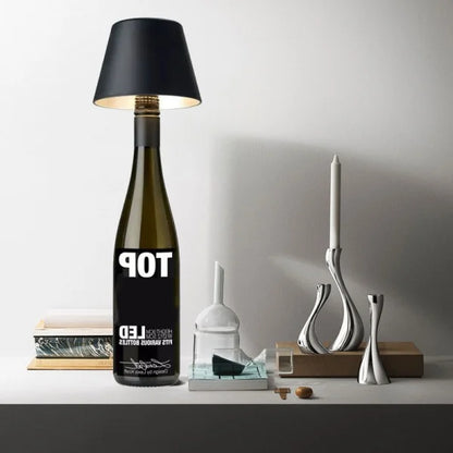 Lampe de table élégante rechargeable en forme de bouteille de vin – Un ajout chic et fonctionnel à votre espace