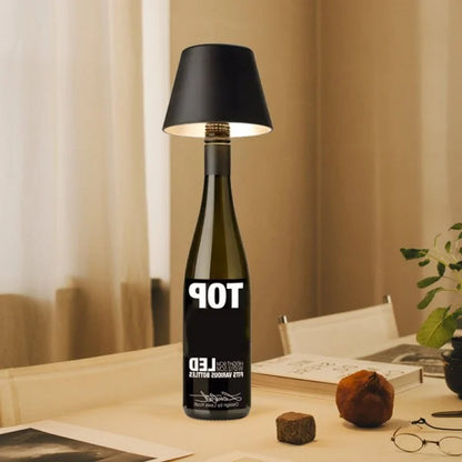 Lampe de table élégante rechargeable en forme de bouteille de vin – Un ajout chic et fonctionnel à votre espace