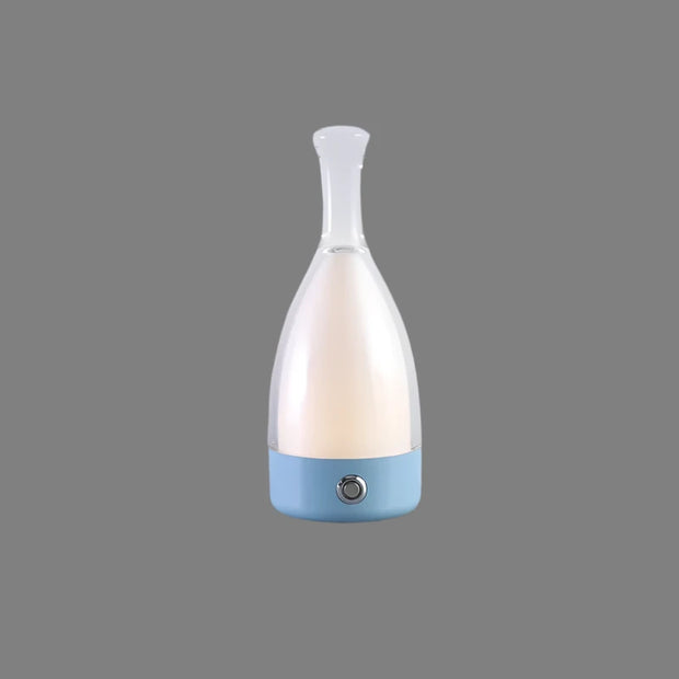Charming Wine Bottle Shaped LED Night Light – Rechargeable Decorative Lamp with Adjustable Soft Glow