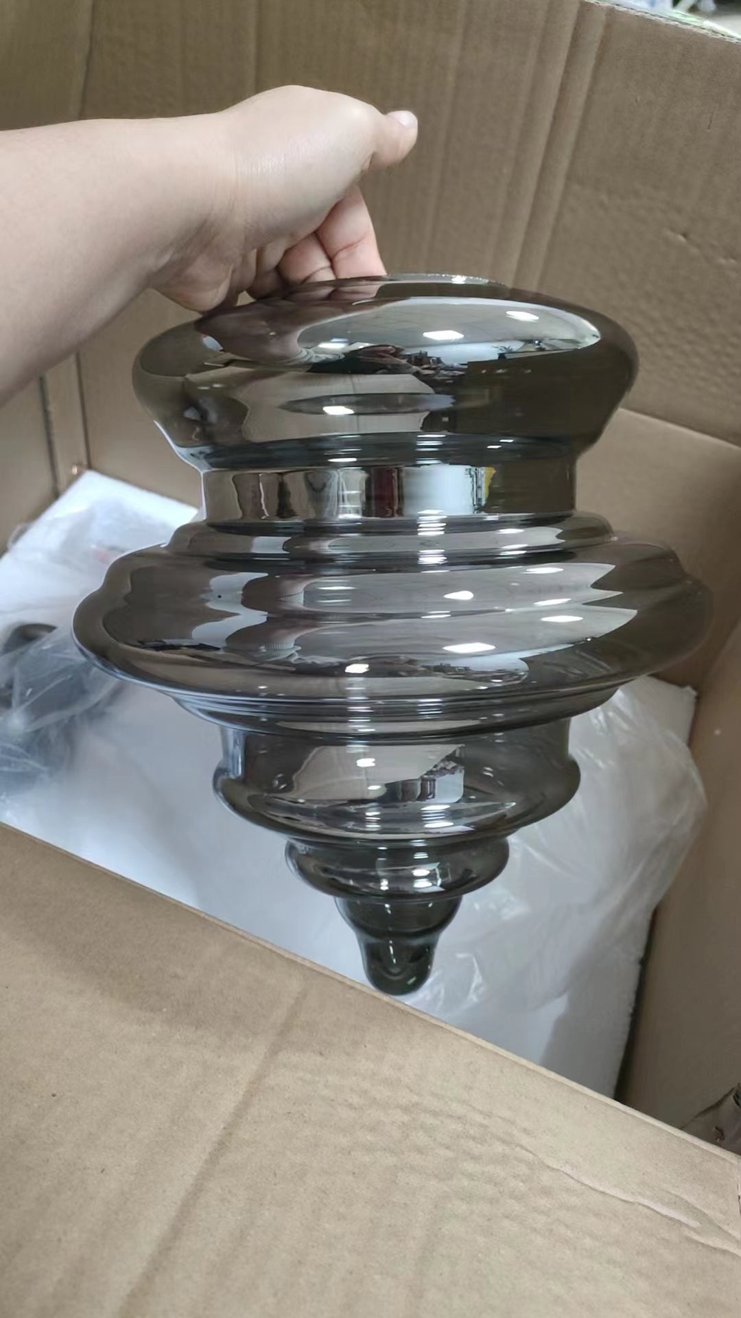 Suspension en verre et laiton élégant – Éclairage stylé pour votre salon et votre cuisine