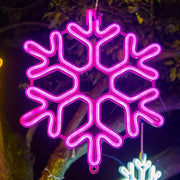 Waterproof LED Snowflake Star Garland – Perfect for Outdoor Holiday Decorations