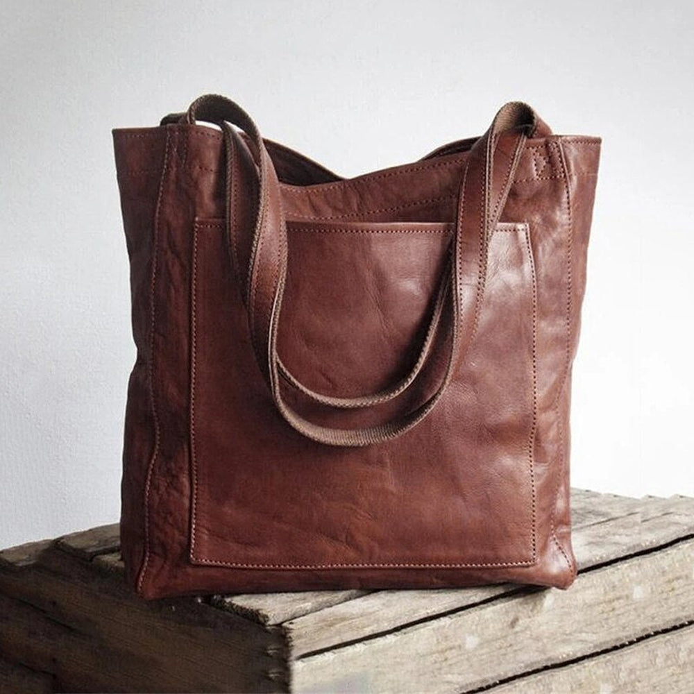 Sac à main en cuir vegan Eveline chic et pratique – Parfait pour toutes les occasions