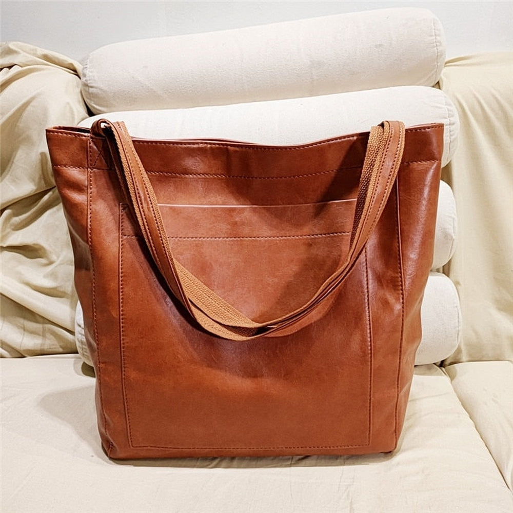 Sac à main en cuir vegan Eveline chic et pratique – Parfait pour toutes les occasions