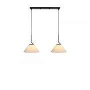 Scandinavian elegance: Cream fabric LED pendant light with Nordic pleated design