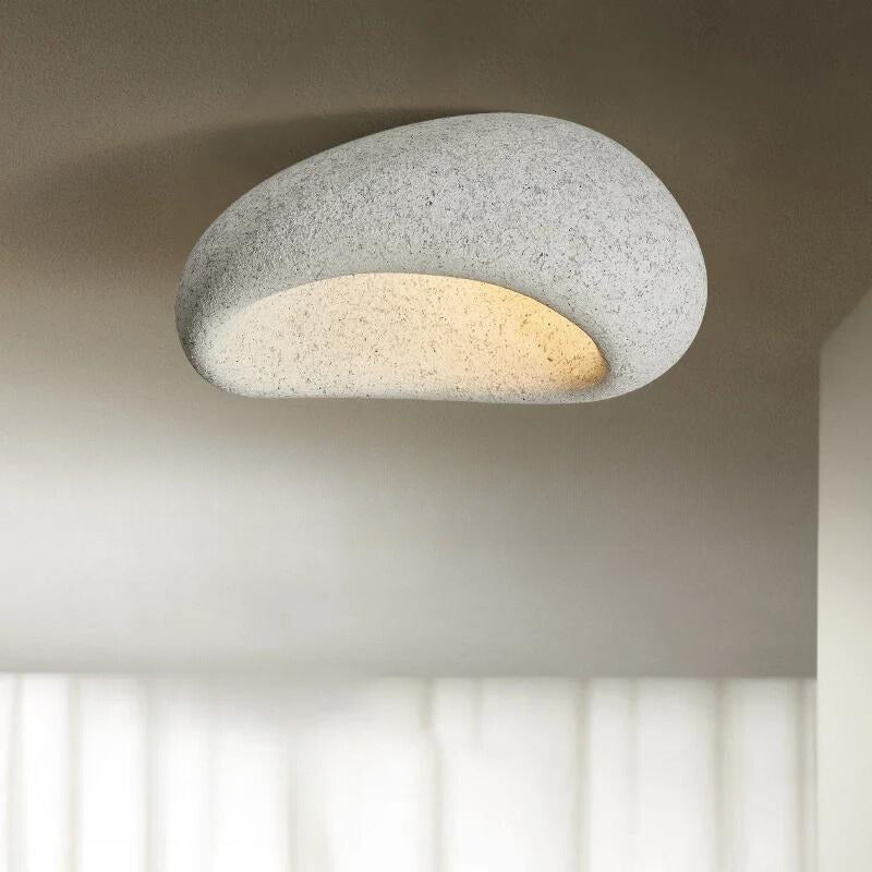 Lumière de plafond Wabi-Sabi – Épouser l'élégance minimaliste avec une douce lueur LED