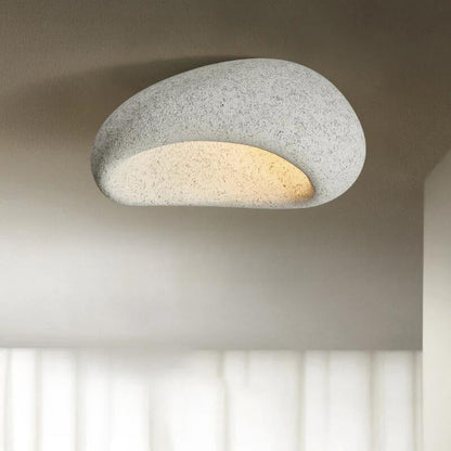 Lumière de plafond Wabi-Sabi – Épouser l'élégance minimaliste avec une douce lueur LED