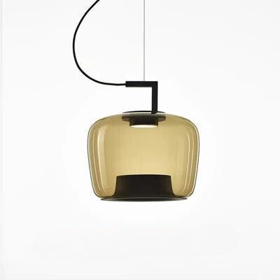 Modern Elegant LED Chandelier - Glass and Aluminum Design for Your Kitchen and Dining Room
