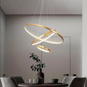 ArishaLight Contemporary Ceiling Lamp – Elegant LED Design with 3 Customizable Rings