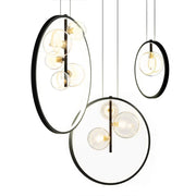 Suspension en verre industriel élégante – Élégance vintage en métal