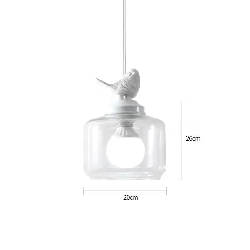 Suspension lumineuse en pendule inspirée des oiseaux – Une belle fusion de la nature et de l'art moderne