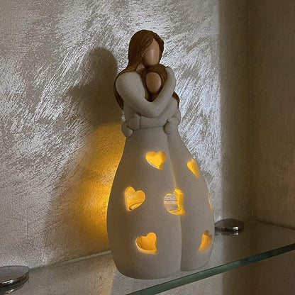 Lampe de table Romance Éternelle – Éclairage en résine beige élégant pour une ambiance cocooning
