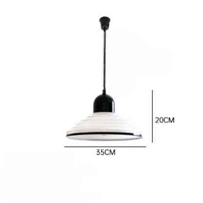 Franse crèmekleurige glazen hanglamp met elegant ontwerp – Een chique toevoeging om uw interieurdecoratie te verfraaien