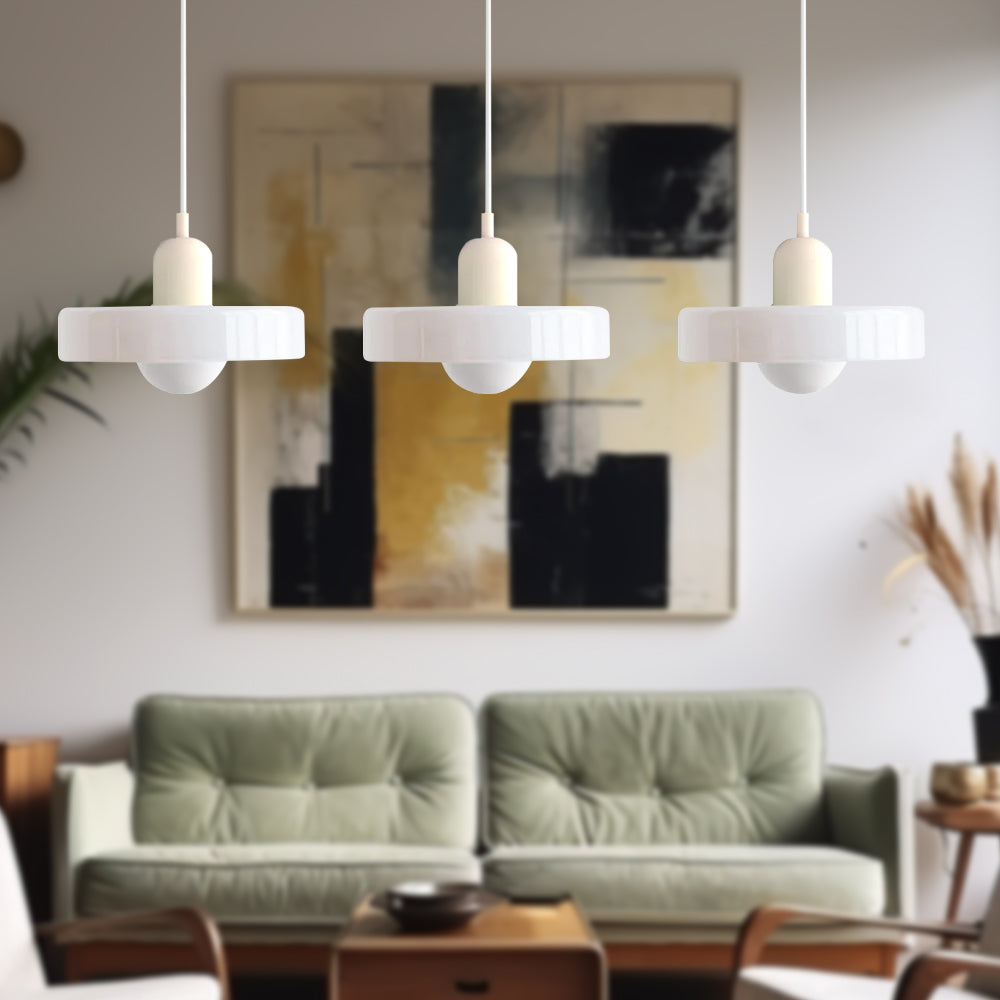 Suspension Bauhaus élégante – Design en verre chic pour rehausser vos espaces de vie et de salle à manger