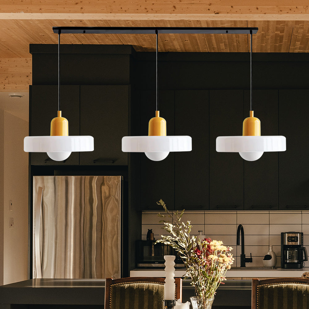 Suspension Bauhaus élégante – Design en verre chic pour rehausser vos espaces de vie et de salle à manger