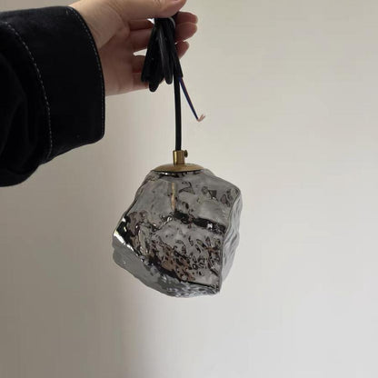 Lustre en cuivre et verre Lava – Suspension LED moderne et chic pour intérieurs élégants