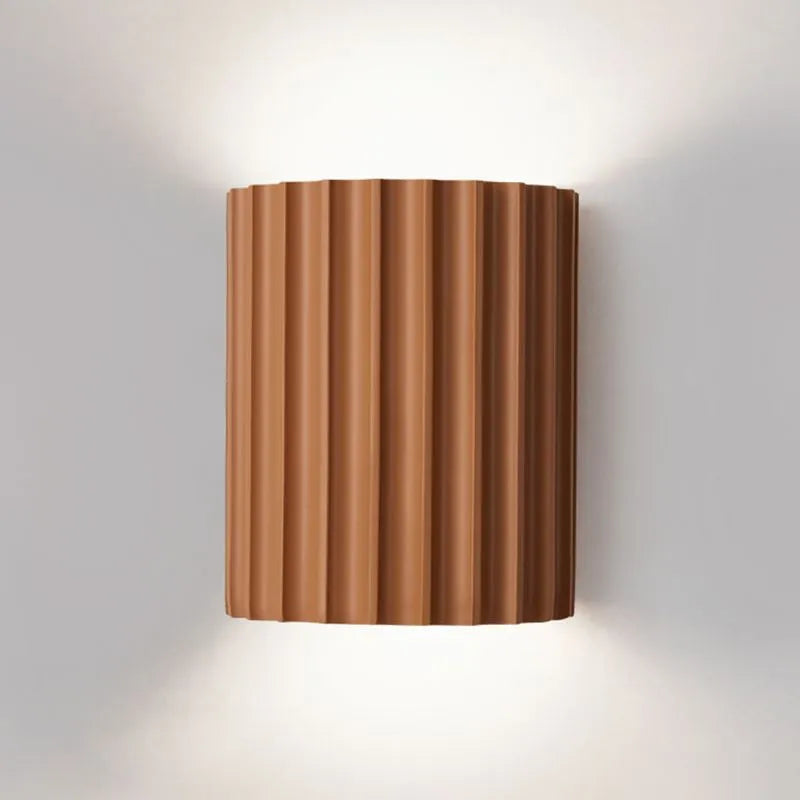 Chic wandlamp met geplooide lampenkap – Verhoog uw ruimte met moderne elegantie en zachte verlichting