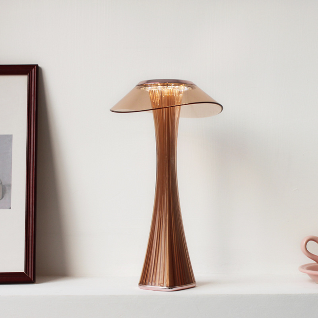 Sophisticated crystal table lamp – Elegant LED lighting with adjustable brightness
