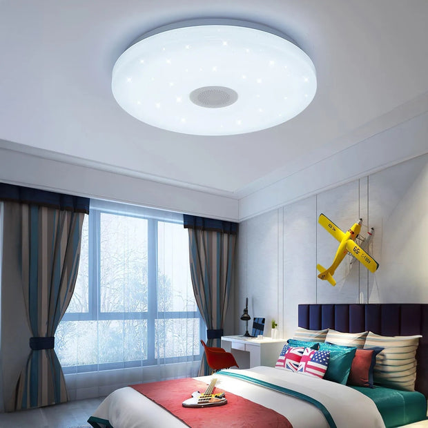 Modern Smart RGB Ceiling Light - Dynamic Multicolor Lighting Controlled by Smartphone!