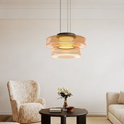 Superb glass pendant lamp in the shape of a moon – Chic and versatile indoor lighting