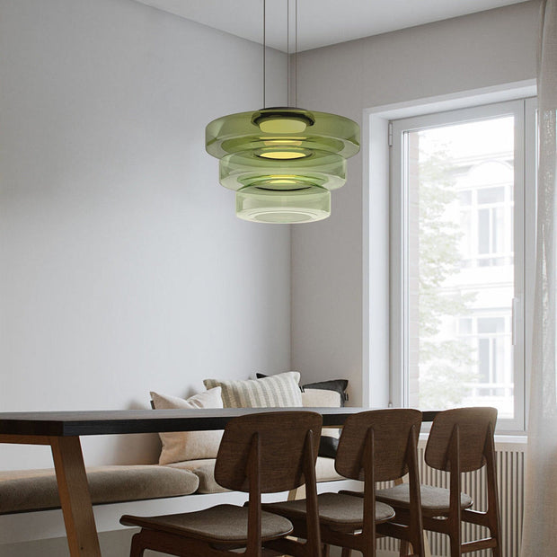Superb glass pendant lamp in the shape of a moon – Chic and versatile indoor lighting