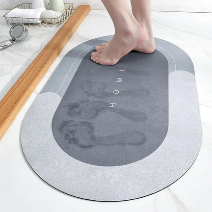 Tapis de bain luxueux à séchage ultra-rapide et antidérapant – Parfaitement hygiénique et résistant à l'humidité