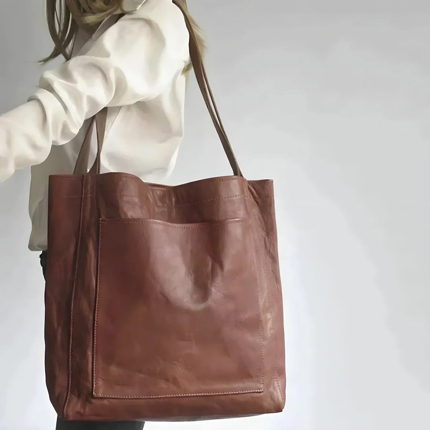 Sac à main en cuir classique - Un parfait mélange de charme intemporel et d'utilité moderne