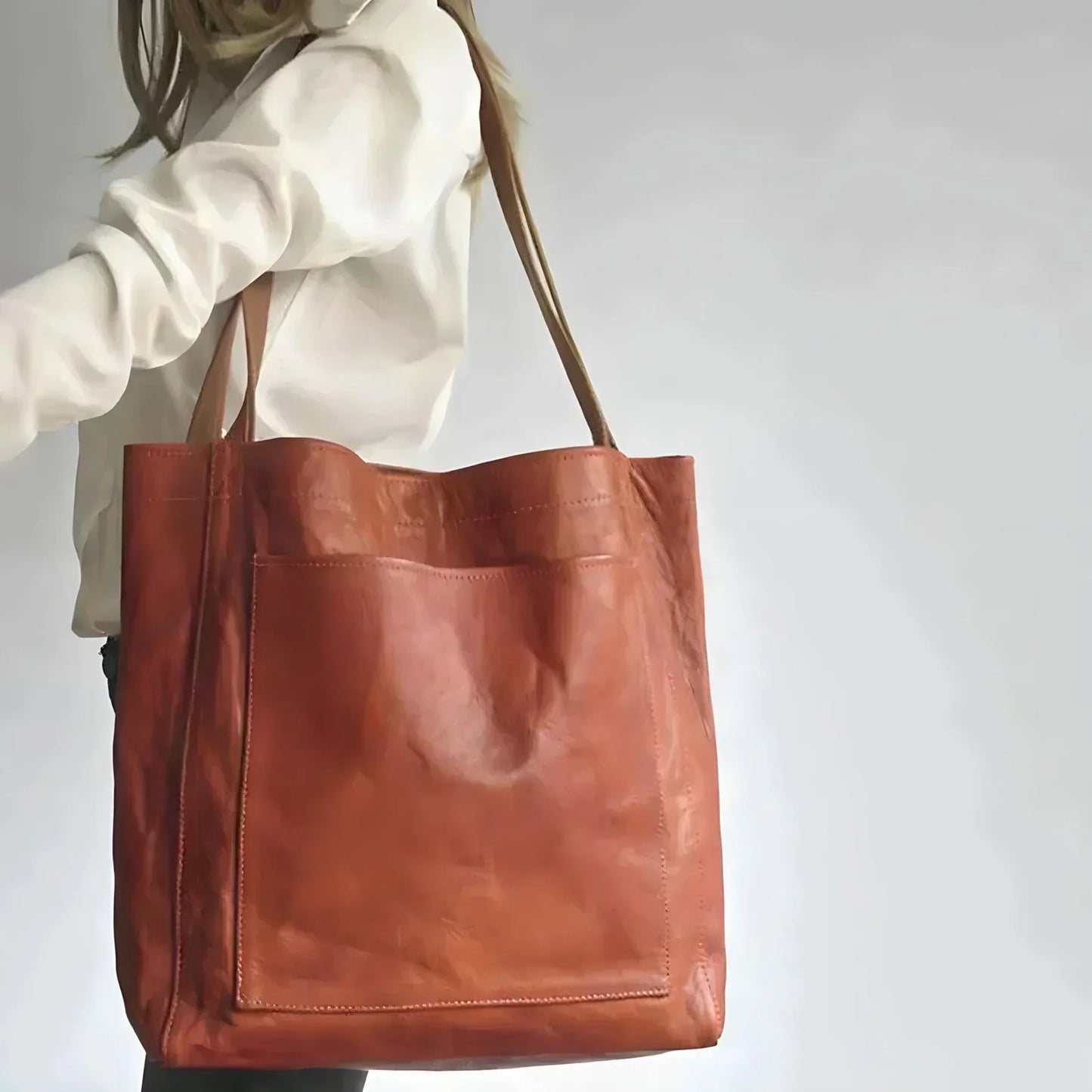 Sac à main en cuir classique - Un parfait mélange de charme intemporel et d'utilité moderne