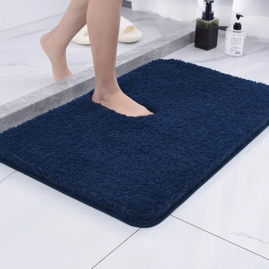 Tapis de bain en fausse fourrure et microfibre luxueusement doux – Antidérapant et très absorbant