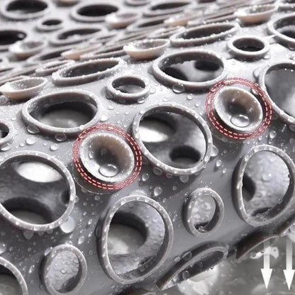 Tapis de douche luxueux anti-dérapant avec ventouses pour une sécurité et une hygiène optimales