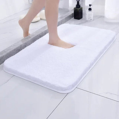 Tapis de bain en fausse fourrure et microfibre luxueusement doux – Antidérapant et très absorbant