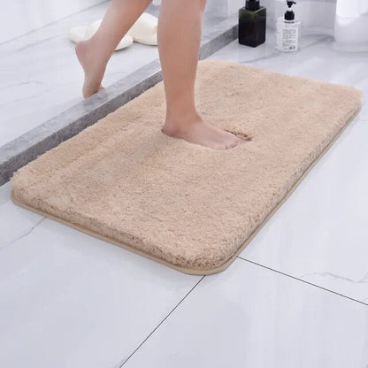 Tapis de bain en fausse fourrure et microfibre luxueusement doux – Antidérapant et très absorbant