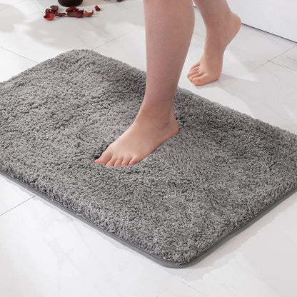 Tapis de bain en fausse fourrure et microfibre luxueusement doux – Antidérapant et très absorbant