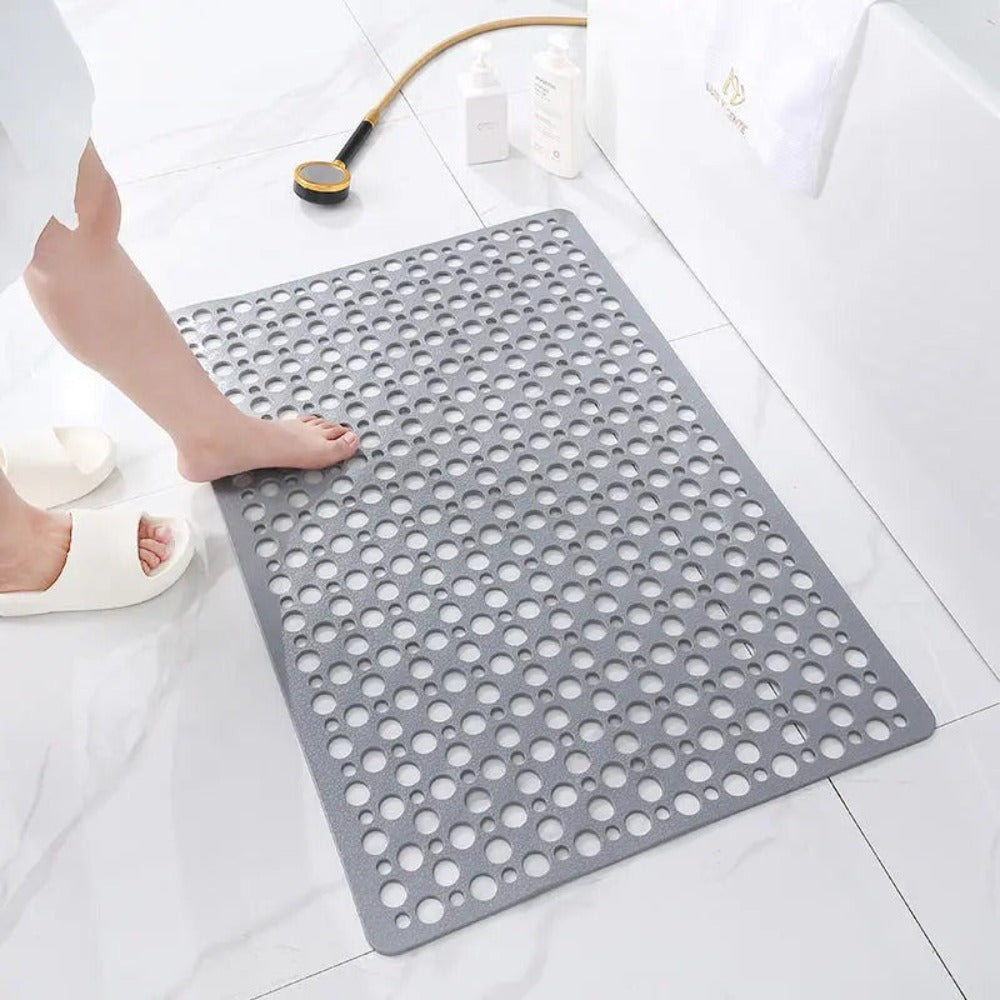 Tapis de douche luxueux anti-dérapant avec ventouses pour une sécurité et une hygiène optimales
