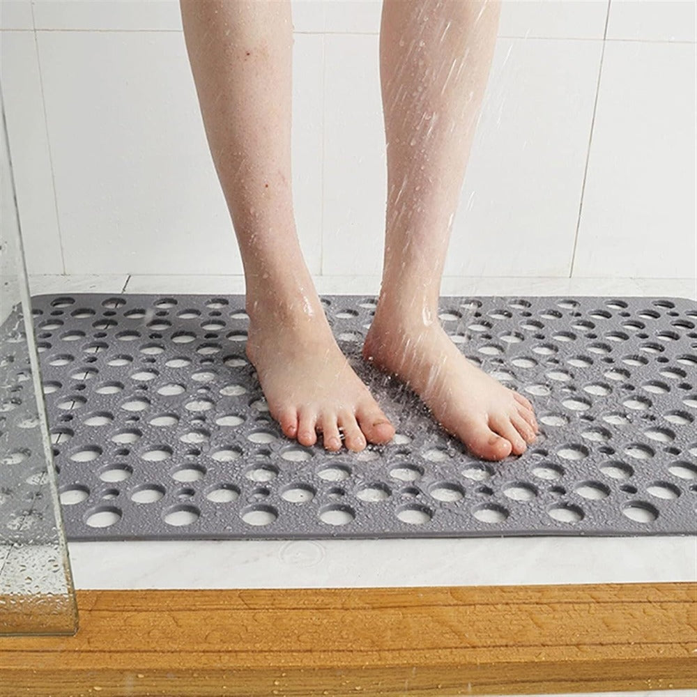 Tapis de douche luxueux anti-dérapant avec ventouses pour une sécurité et une hygiène optimales