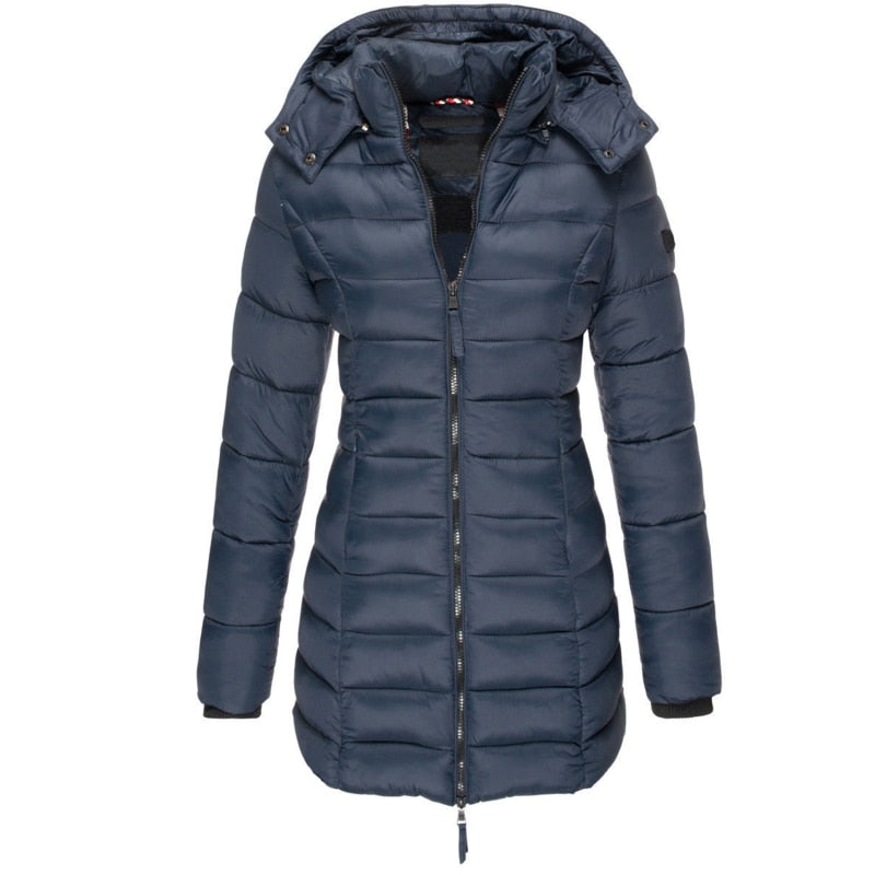Veste d'hiver chic et confortable pour femmes avec capuche élégante pour une protection optimale