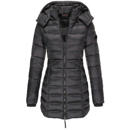 Veste d'hiver chic et confortable pour femmes avec capuche élégante pour une protection optimale