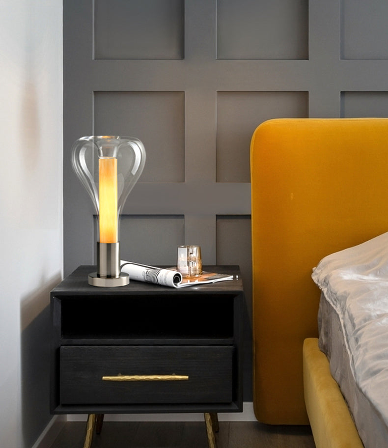 Lampe de table en verre LED ArtLava – Éclairage élégant pour une atmosphère relaxante